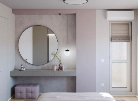 臥室梳妝臺(tái)效果圖：空間小沒(méi)關(guān)系，這些梳妝臺(tái)設(shè)計(jì)實(shí)用美觀占地少！