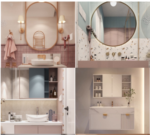 昆明家裝效果，你的浴室柜是怎么搭配的？