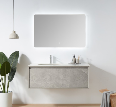 北歐北歐風(fēng)格介紹：北歐輕奢極簡風(fēng)浴室柜，可定制