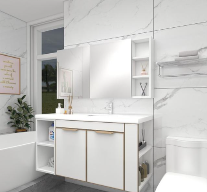 歐式實(shí)木浴室柜：浴室柜經(jīng)常換？這種浴室柜耐用又好看