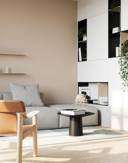 室內(nèi)裝飾設(shè)計(jì)風(fēng)格：舒適的簡(jiǎn)約住宅，配以泥土色調(diào)的室內(nèi)裝飾