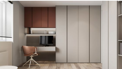 整體書柜款式：定制隱藏式書柜，藏起來的高級(jí)感！