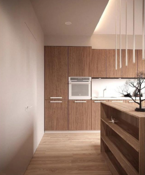 吊頂造型設計：進門裝局部吊頂，用玄關柜做背景墻真寬敞