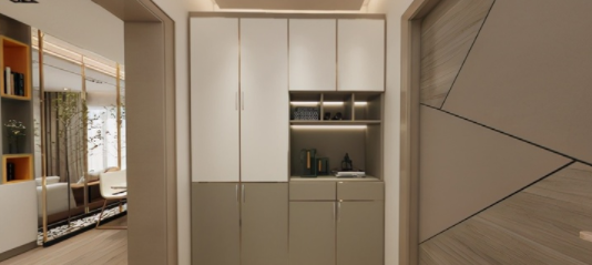 玄關效果圖設計：玄關如何設計才能不浪費空間？