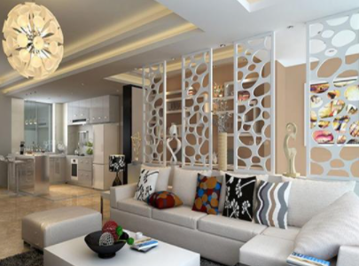 屏風隔斷效果圖：客廳屏風隔斷有何風水講究？客廳屏風隔斷風水