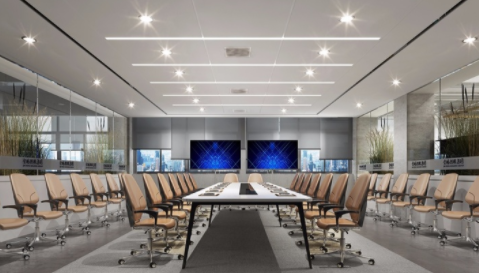 中型精品辦公室裝修，辦公室裝修中燈光如何設(shè)計？