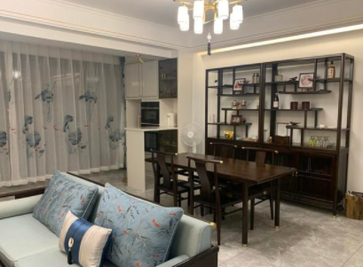 家具裝修效果圖：裝修現(xiàn)代中式風格，實木家具簡單上檔次，全屋溫文爾雅又耐看