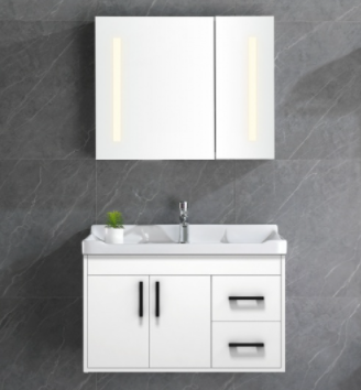 整體實(shí)木浴室柜：衛(wèi)浴間好物分享 浴室柜買的貴不如買的對!