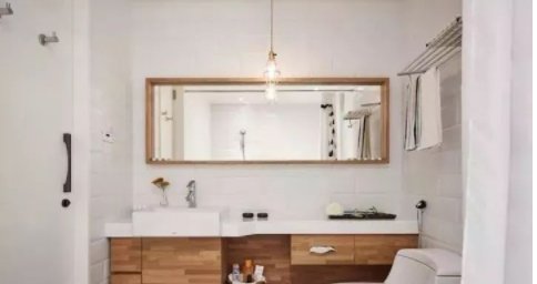 酒店仿古浴室柜：一個好用的衛(wèi)生間浴室柜可以這樣設計？