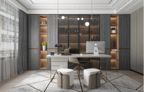 定做家具設(shè)計圖：書房里一般都要擺放什么家具，才能顯得高端有檔次？