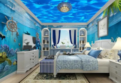 兒童房間設(shè)計：這個海洋兒童房什么水平？國外兒童房有什么可取之處？