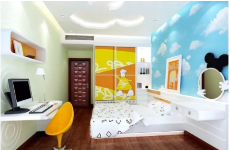 兒童房間裝修效果圖：如何解決兒童房裝修后甲醛及裝修污染？