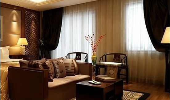 【客廳窗簾顏色效果圖】客廳窗簾設(shè)計藝術(shù)，中式窗簾裝飾效果